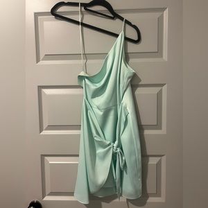 Gianni Bini One Shoulder Seafoam Dress